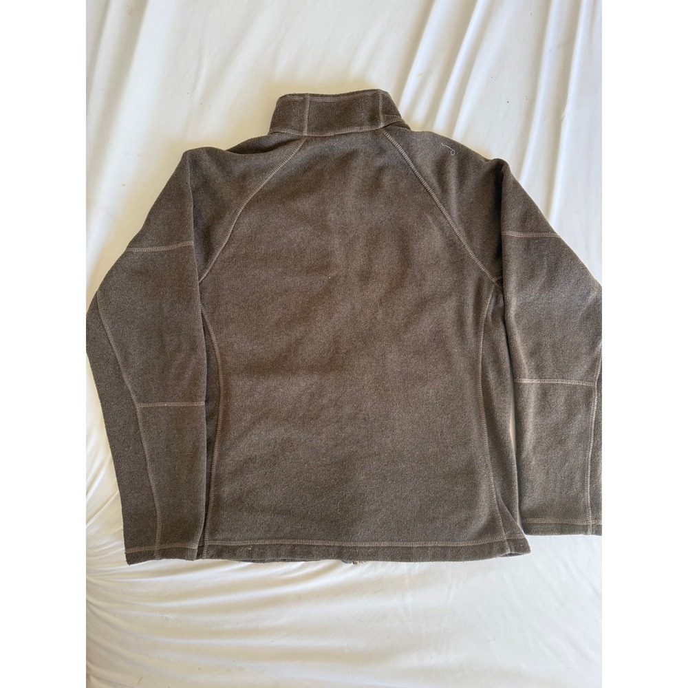 The North Face Mens Brown Full Zip Fleece Jacket Small Broken Zipper Pilling - Picture 2 of 7